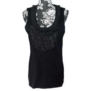 VERVE Layered Ruched Front Sweater Tank